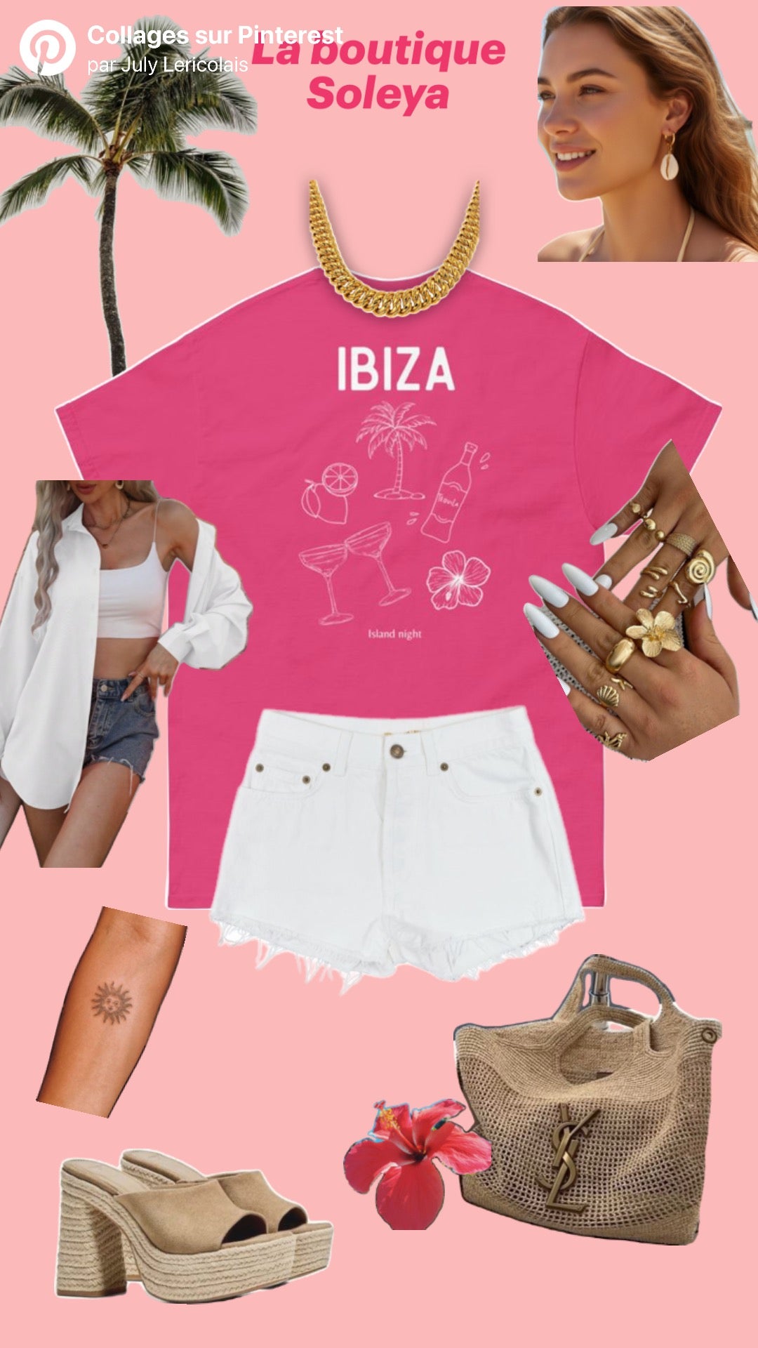 T-shirt “Ibiza Night” – Soleya 🌺🍋🍹